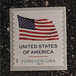 1000 pcs of 2025 U.S. Forever Flag stamps USPS Issued Valid for Mailing